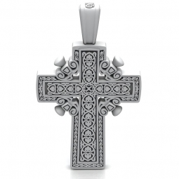Крест православный эксклюзивный односплавный без камней в классическом стиле.  Вес - от 5 г.