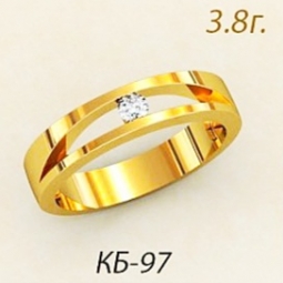 Кольцо с цирконом в стиле хай - тек как обручальное так и простое украшение. Вес - 3.8 г., диаметр камня - 3 мм.